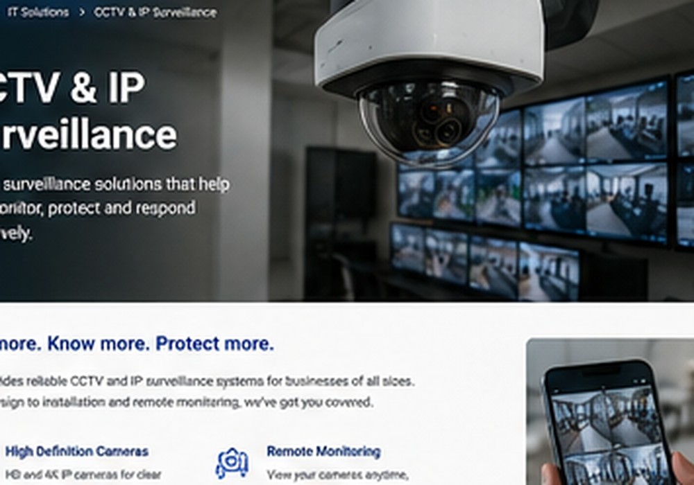 CCTV security camera installation