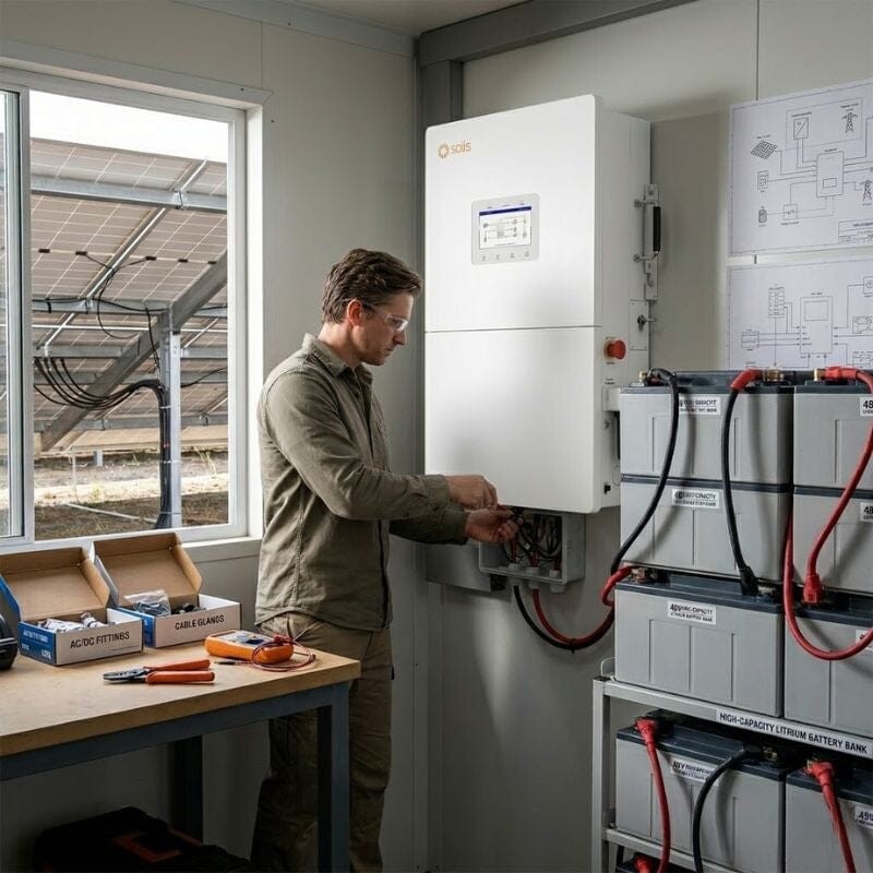 Solis hybrid storage inverter installation